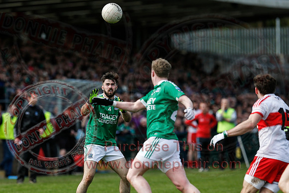 Fermanagh (0-13) v Derry (2-8) in Division 2 Allianz GAA Football League, Round 7.