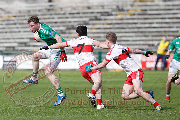 Fermanagh (0-13) v Derry (2-8) in Division 2 Allianz GAA Football League, Round 7.