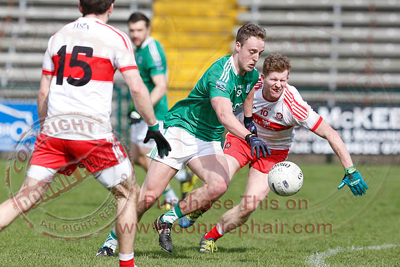 Fermanagh (0-13) v Derry (2-8) in Division 2 Allianz GAA Football League, Round 7.