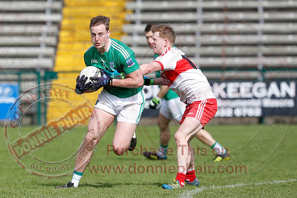 Fermanagh (0-13) v Derry (2-8) in Division 2 Allianz GAA Football League, Round 7.