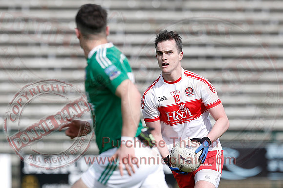 Fermanagh (0-13) v Derry (2-8) in Division 2 Allianz GAA Football League, Round 7.