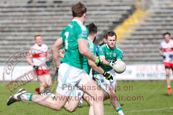 Fermanagh (0-13) v Derry (2-8) in Division 2 Allianz GAA Football League, Round 7.