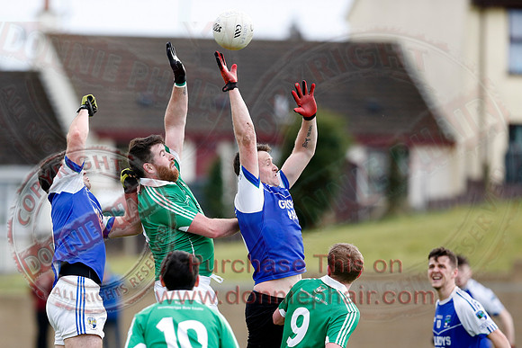 Roslea (3-04) V Devenish (1-12) in GAA Senior Football League Division One.