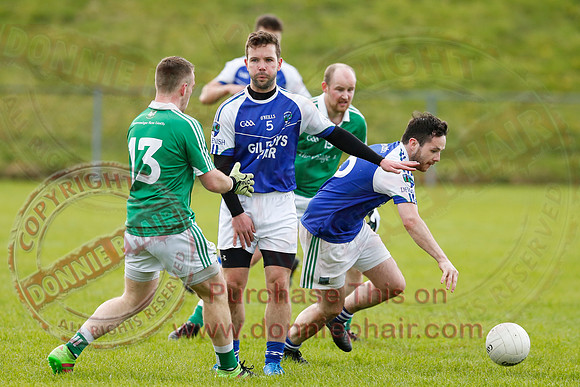 Roslea (3-04) V Devenish (1-12) in GAA Senior Football League Division One.
