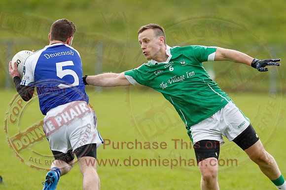 Roslea (3-04) V Devenish (1-12) in GAA Senior Football League Division One.