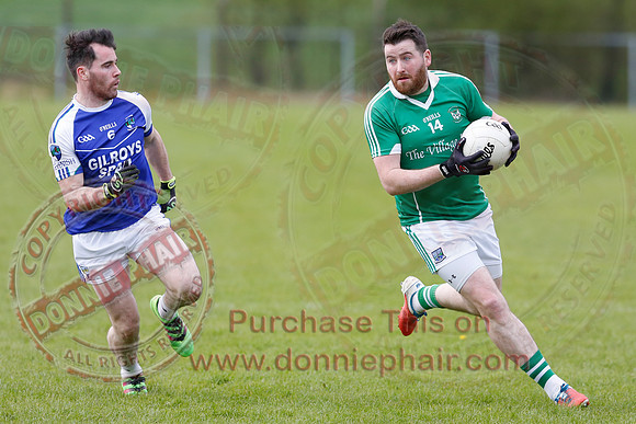Roslea (3-04) V Devenish (1-12) in GAA Senior Football League Division One.