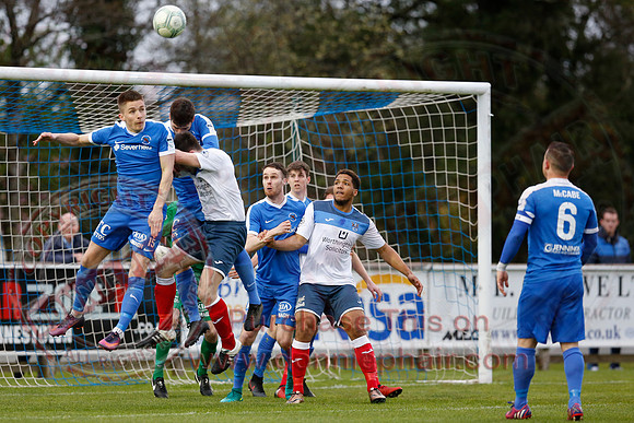 Ballinamallard United (2) Ards (3) in Northern Ireland Football Premiership.