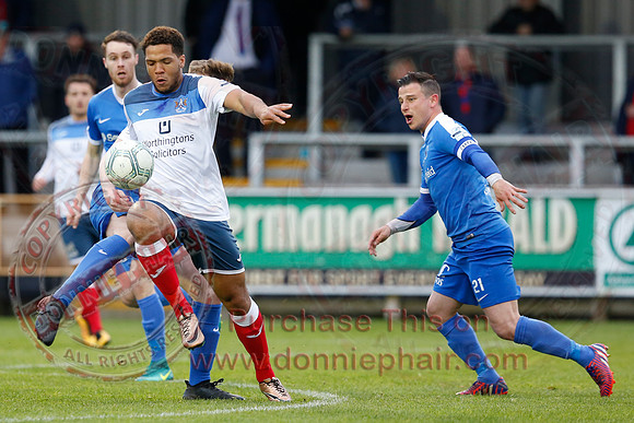 Ballinamallard United (2) Ards (3) in Northern Ireland Football Premiership.