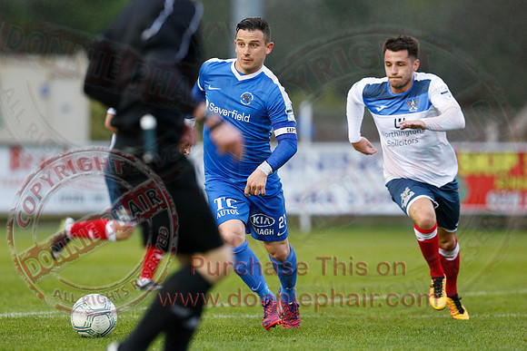 Ballinamallard United (2) Ards (3) in Northern Ireland Football Premiership.
