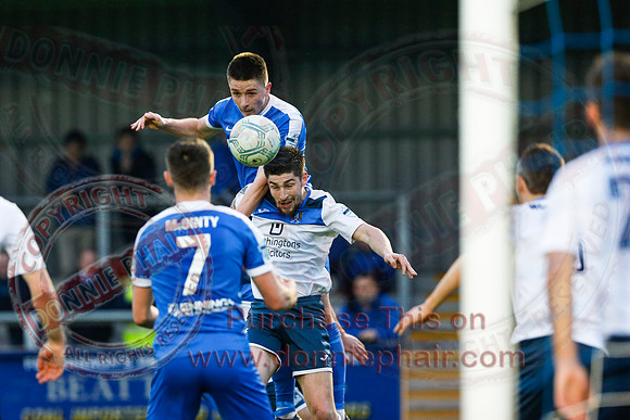 Ballinamallard United (2) Ards (3) in Northern Ireland Football Premiership.