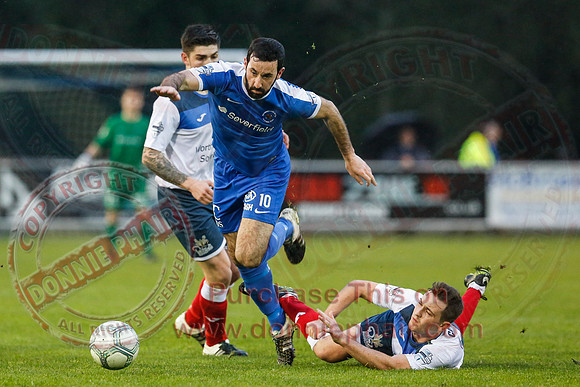 Ballinamallard United (2) Ards (3) in Northern Ireland Football Premiership.