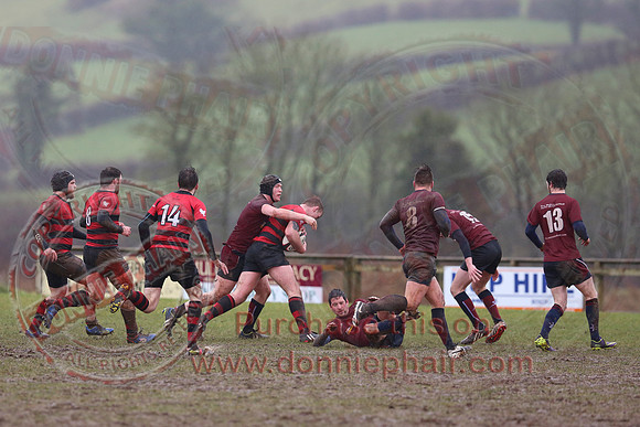Enniskillen 1st XV (3) V Carrickfergus (20) in Kukri Qualifying Rugby League 2