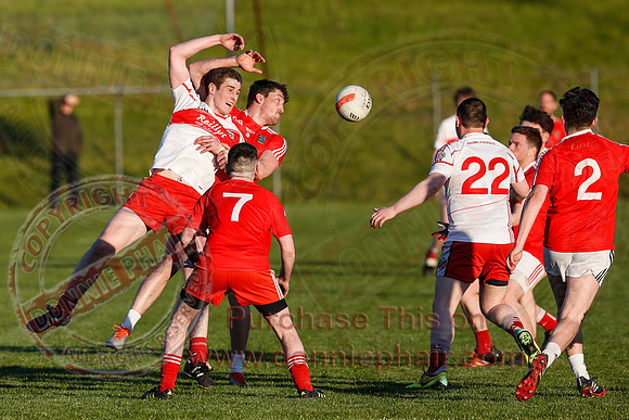 St. Pats DOnagh (0-06) V Newtonwbutler (2-11) in Senior GAA Football League, Division Two.