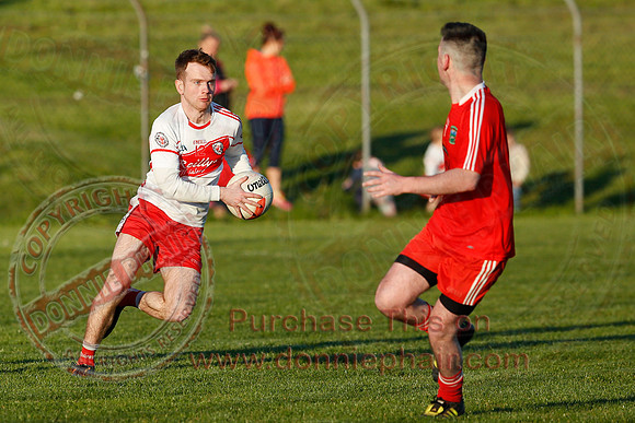 St. Pats DOnagh (0-06) V Newtonwbutler (2-11) in Senior GAA Football League, Division Two.