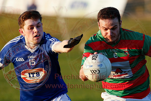Lisnaskea (4-10) V Kinawley (1-11) in Senior GAA Football League, Division One.