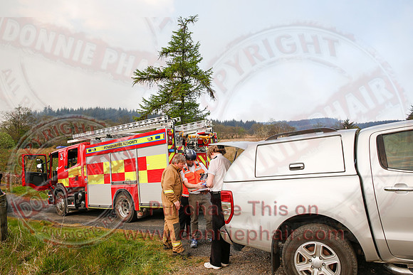 Gorse and Forest Fire at Mullaghfad Forest.