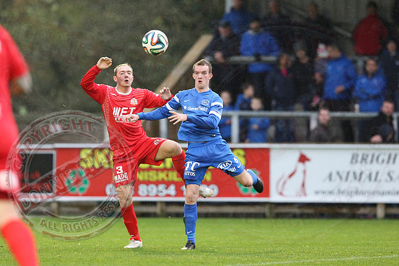 Ballinamallard United (0) v Portadown (2) in Danske Bank IFA Premier League.