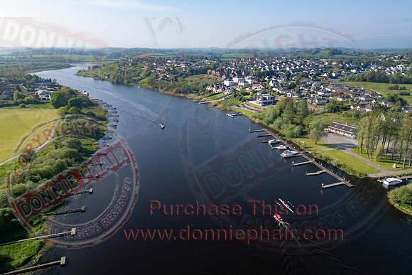 Aerial views of The River Erne around Enniskillen Town-11