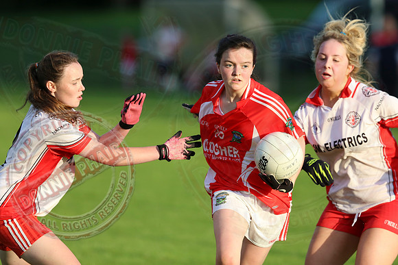 Newtownbutler (0-6) V St. Pat's Donagh (0-5) in U16 Ladies GAA Football League Division 2 Final.