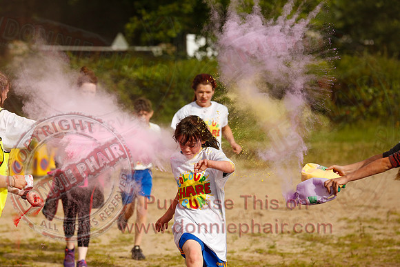 Colour Run at the Share Centre Lisnaskea