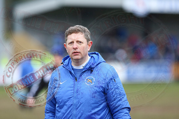 Ballinamallard United (0) V Glenavon (3) in The Irish Cup.