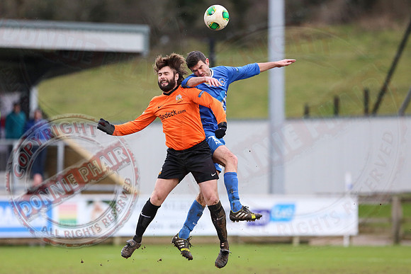 Ballinamallard United (0) V Glenavon (3) in The Irish Cup.