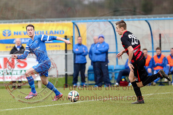 Ballinamallard United (2) V Coleraine (1) in IFA Premier League.