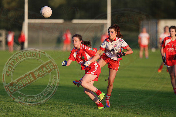 Newtownbutler (0-6) V St. Pat's Donagh (0-5) in U16 Ladies GAA Football League Division 2 Final.
