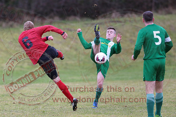 Irvinestown Wanderers (1) V Ardoyne (2) in Irish Junior Cup.