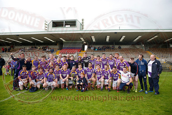 Derrygonnelly (1-15) V Teemore (0-11) in Erne Cup 1 GAA Football Final.