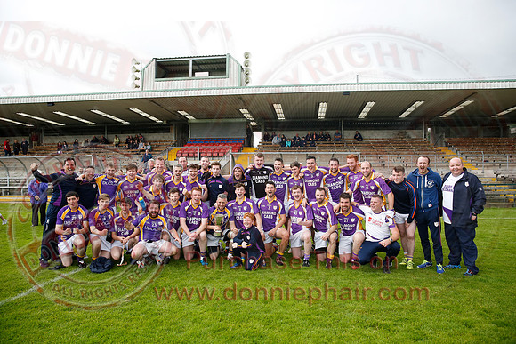 Derrygonnelly (1-15) V Teemore (0-11) in Erne Cup 1 GAA Football Final.