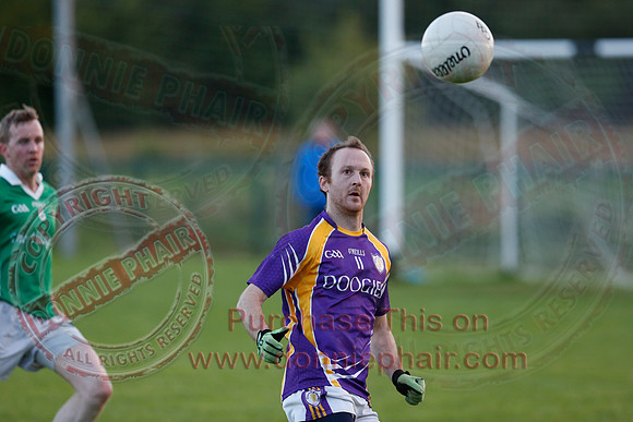 Derrygonnelly (0-16) V Roslea (1-15) in Senior GAA Football League Division One.