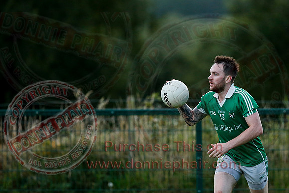 Derrygonnelly (0-16) V Roslea (1-15) in Senior GAA Football League Division One.