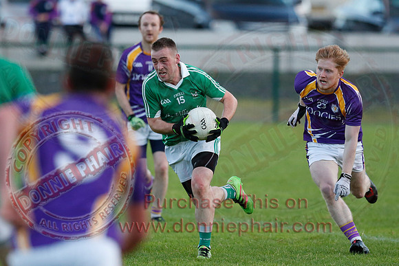 Derrygonnelly (0-16) V Roslea (1-15) in Senior GAA Football League Division One.