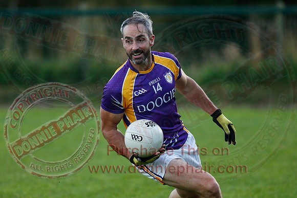 Derrygonnelly (0-16) V Roslea (1-15) in Senior GAA Football League Division One.
