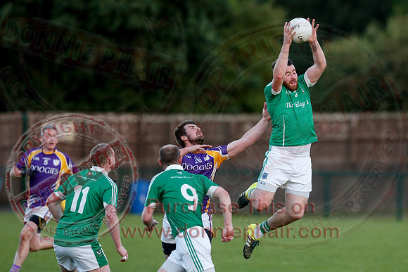 Derrygonnelly (0-16) V Roslea (1-15) in Senior GAA Football League Division One.