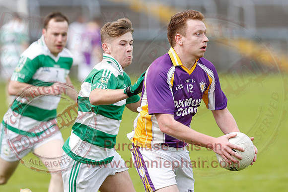 Derrygonnelly (1-15) V Teemore (0-11) in Erne Cup 1 GAA Football Final.
