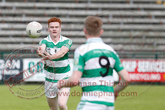 Derrygonnelly (1-15) V Teemore (0-11) in Erne Cup 1 GAA Football Final.