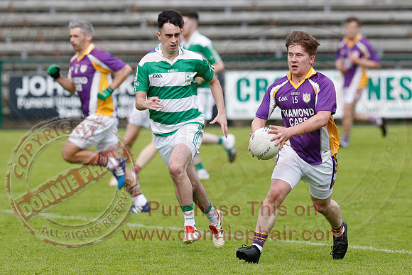 Derrygonnelly (1-15) V Teemore (0-11) in Erne Cup 1 GAA Football Final.