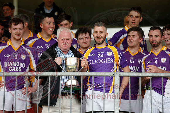 Derrygonnelly (1-15) V Teemore (0-11) in Erne Cup 1 GAA Football Final.