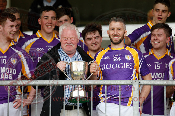 Derrygonnelly (1-15) V Teemore (0-11) in Erne Cup 1 GAA Football Final.