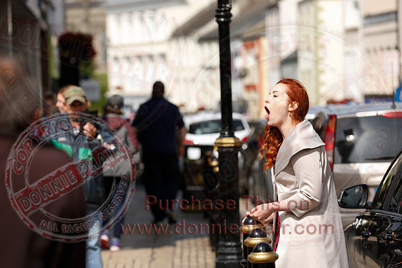 Opera Surprise in The Diamond, Enniskillen in the run up to Proms in the Park..