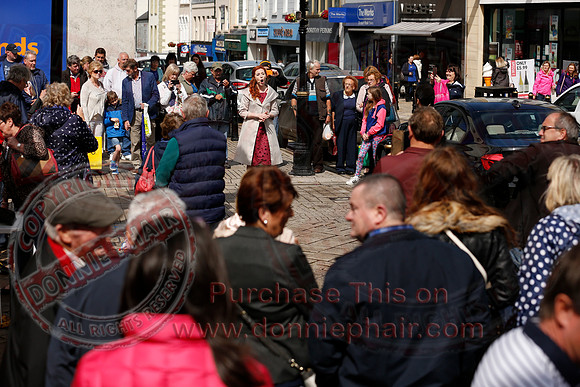 Opera Surprise in The Diamond, Enniskillen in the run up to Proms in the Park..