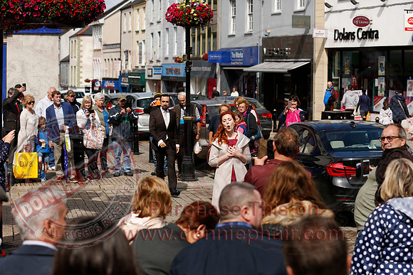 Opera Surprise in The Diamond, Enniskillen in the run up to Proms in the Park..