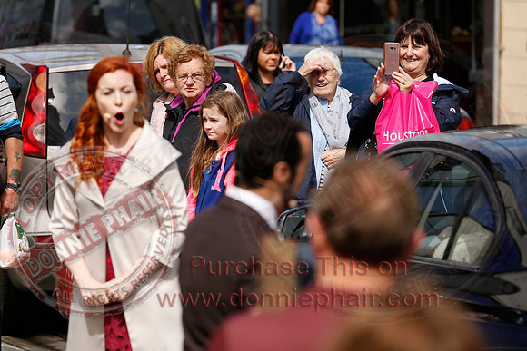 Opera Surprise in The Diamond, Enniskillen in the run up to Proms in the Park..