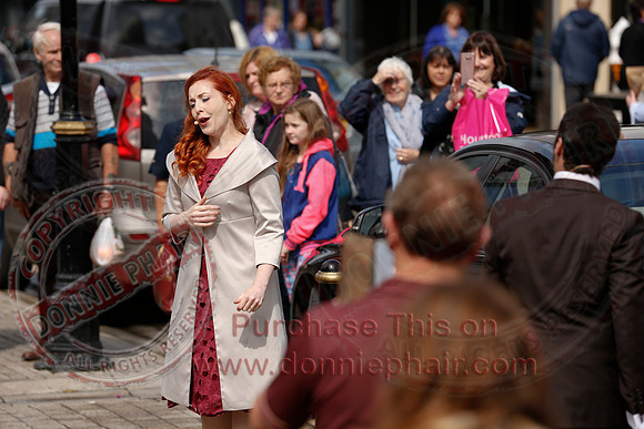 Opera Surprise in The Diamond, Enniskillen in the run up to Proms in the Park..