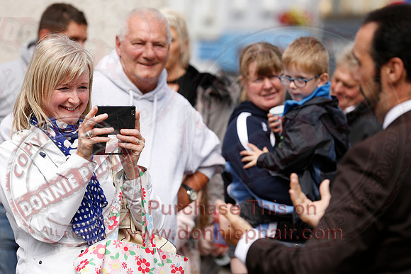 Opera Surprise in The Diamond, Enniskillen in the run up to Proms in the Park..