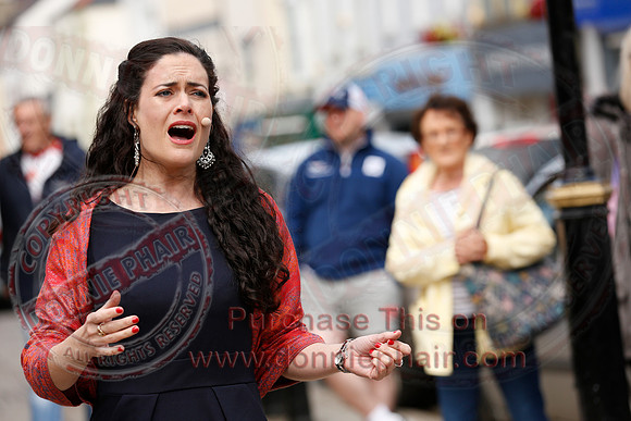 Opera Surprise in The Diamond, Enniskillen in the run up to Proms in the Park..