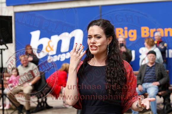 Opera Surprise in The Diamond, Enniskillen in the run up to Proms in the Park..
