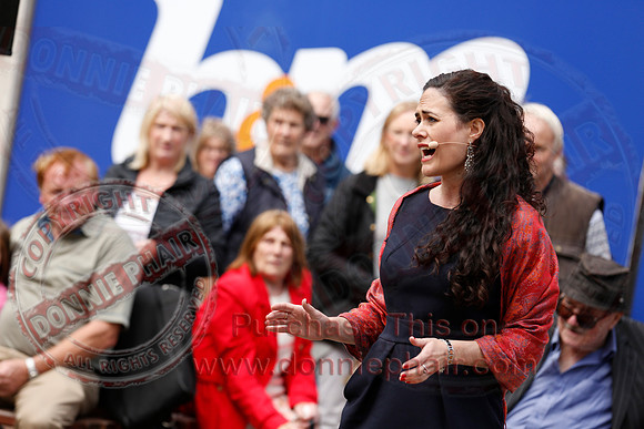 Opera Surprise in The Diamond, Enniskillen in the run up to Proms in the Park..